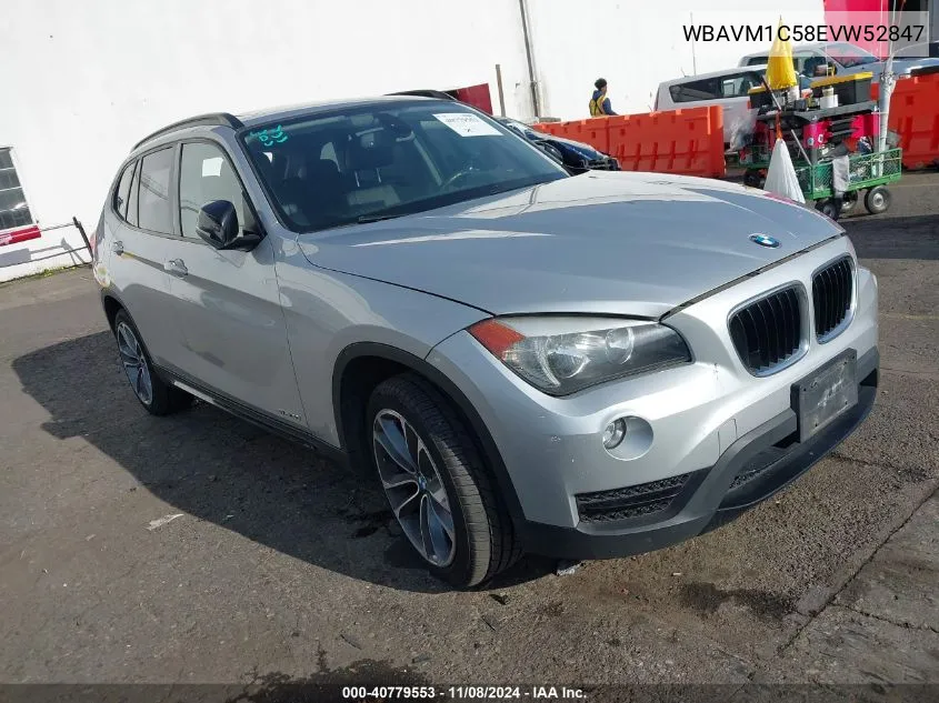 2014 BMW X1 Sdrive28I VIN: WBAVM1C58EVW52847 Lot: 40779553