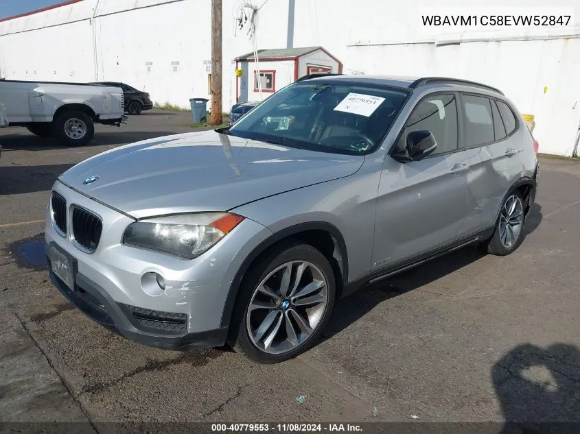 2014 BMW X1 Sdrive28I VIN: WBAVM1C58EVW52847 Lot: 40779553