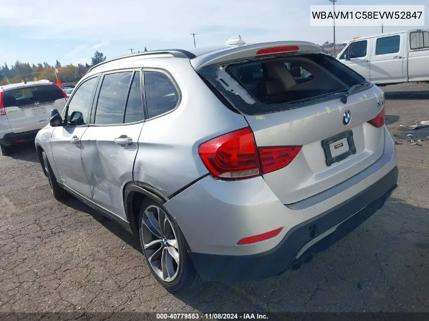 2014 BMW X1 Sdrive28I VIN: WBAVM1C58EVW52847 Lot: 40779553