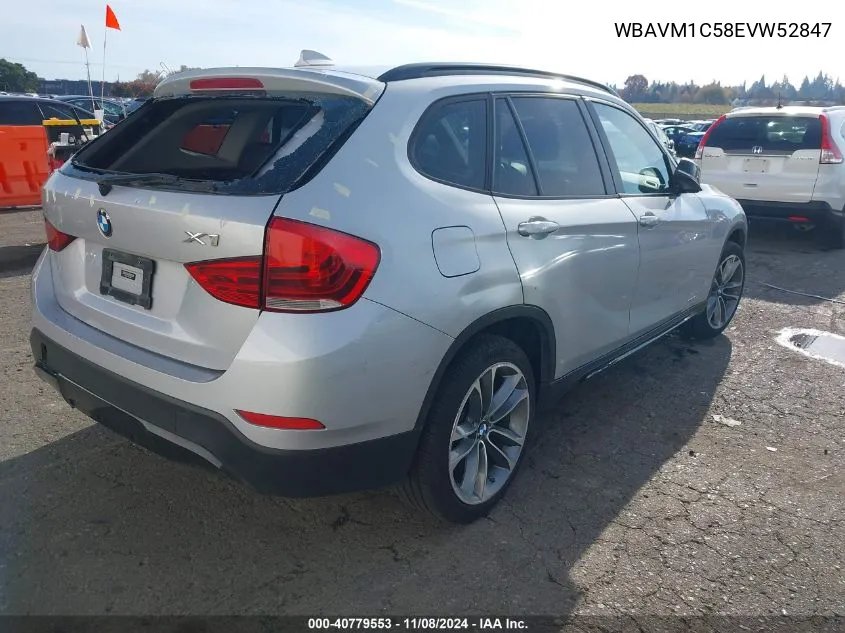 2014 BMW X1 Sdrive28I VIN: WBAVM1C58EVW52847 Lot: 40779553