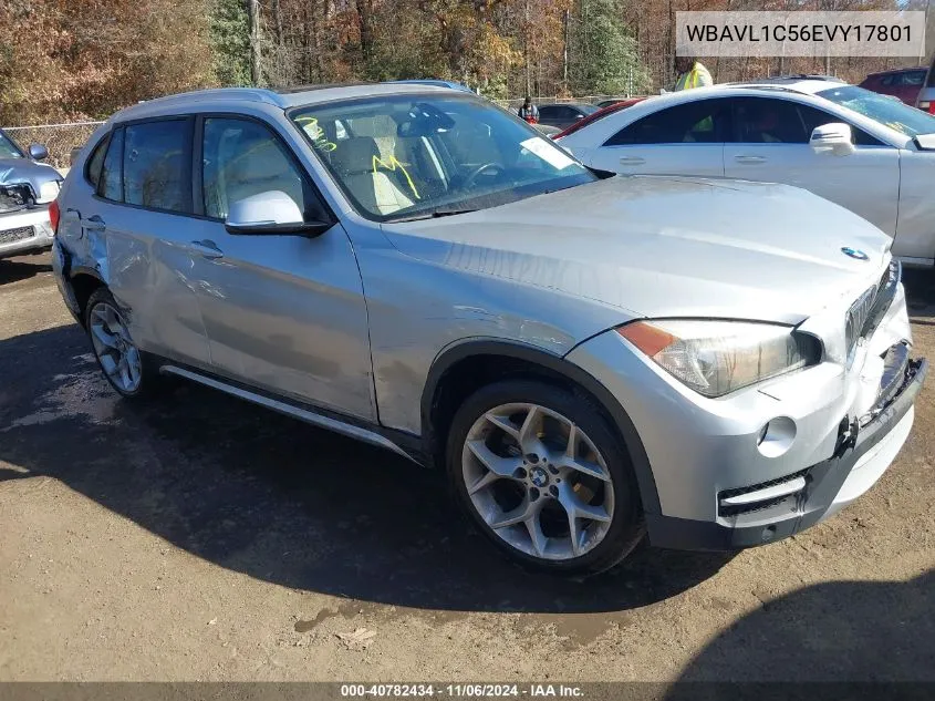 2014 BMW X1 xDrive28I VIN: WBAVL1C56EVY17801 Lot: 40782434