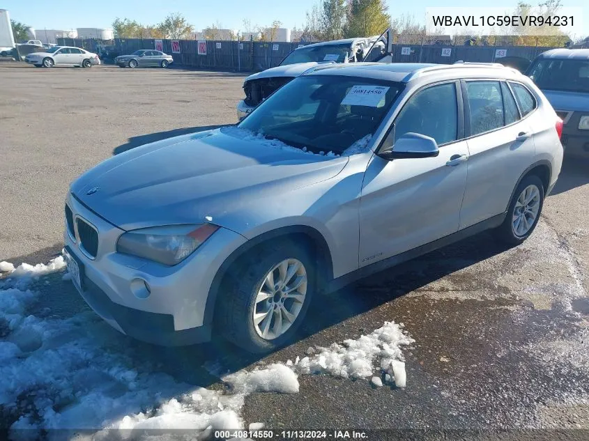 2014 BMW X1 xDrive28I VIN: WBAVL1C59EVR94231 Lot: 40814550