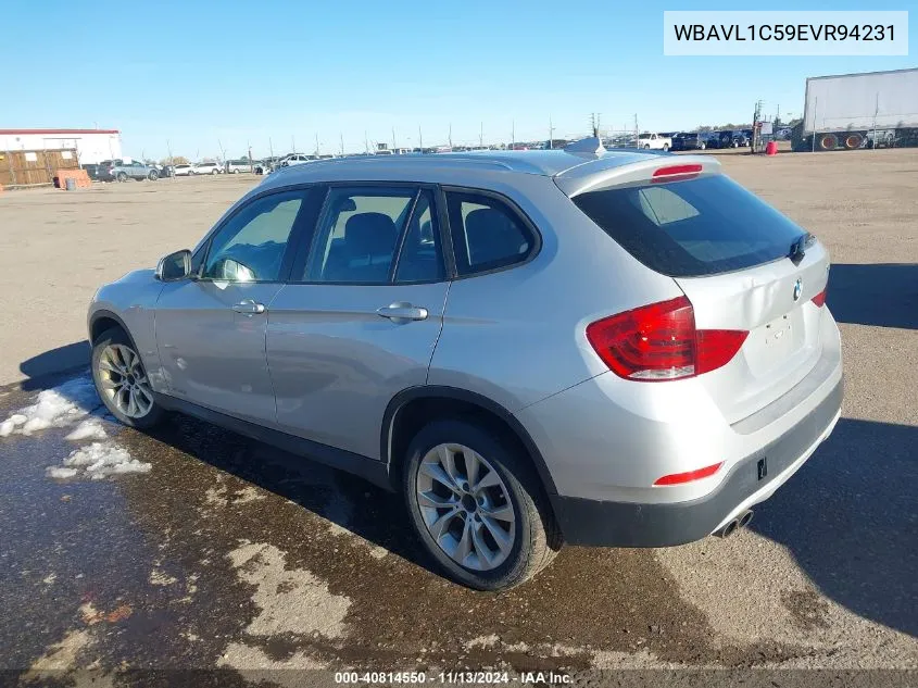 2014 BMW X1 xDrive28I VIN: WBAVL1C59EVR94231 Lot: 40814550