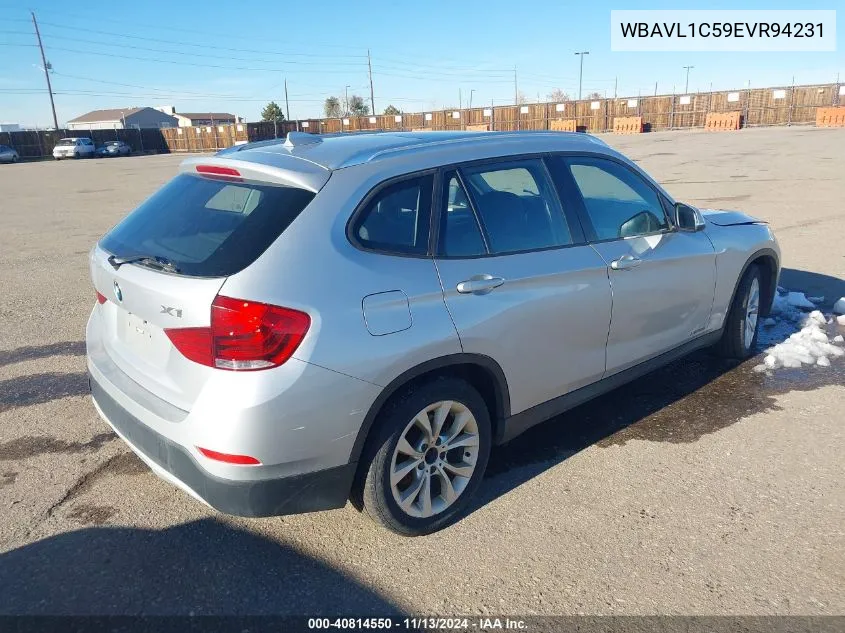 2014 BMW X1 xDrive28I VIN: WBAVL1C59EVR94231 Lot: 40814550