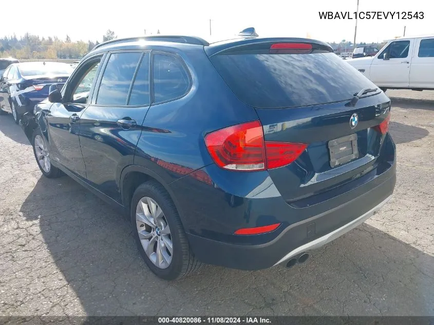 2014 BMW X1 xDrive28I VIN: WBAVL1C57EVY12543 Lot: 40820086