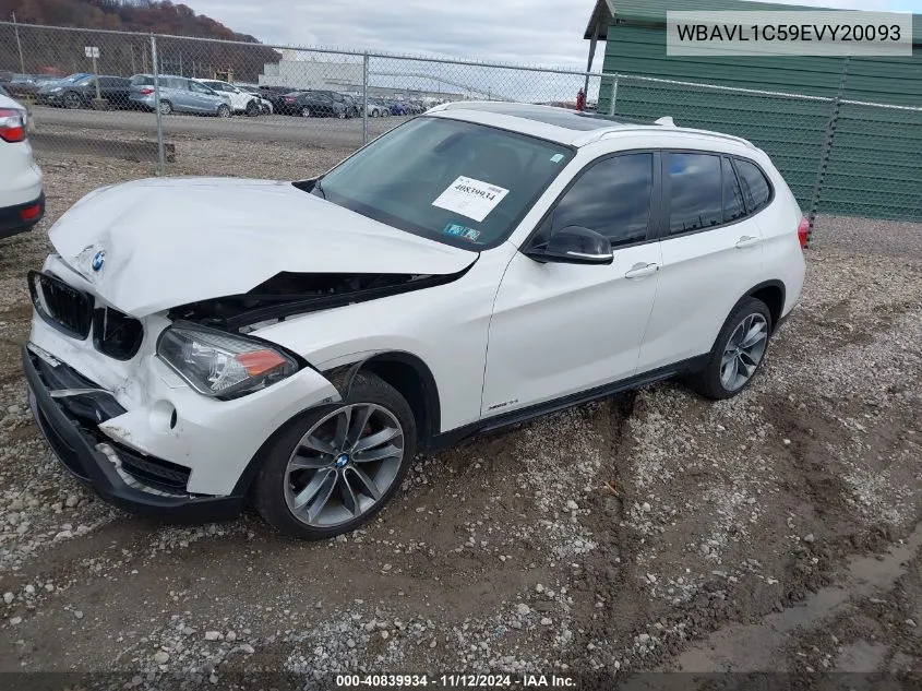 2014 BMW X1 xDrive28I VIN: WBAVL1C59EVY20093 Lot: 40839934