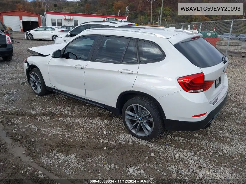 2014 BMW X1 xDrive28I VIN: WBAVL1C59EVY20093 Lot: 40839934