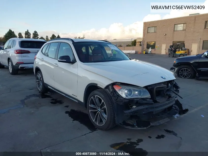 2014 BMW X1 Sdrive28I VIN: WBAVM1C56EVW52409 Lot: 40873080