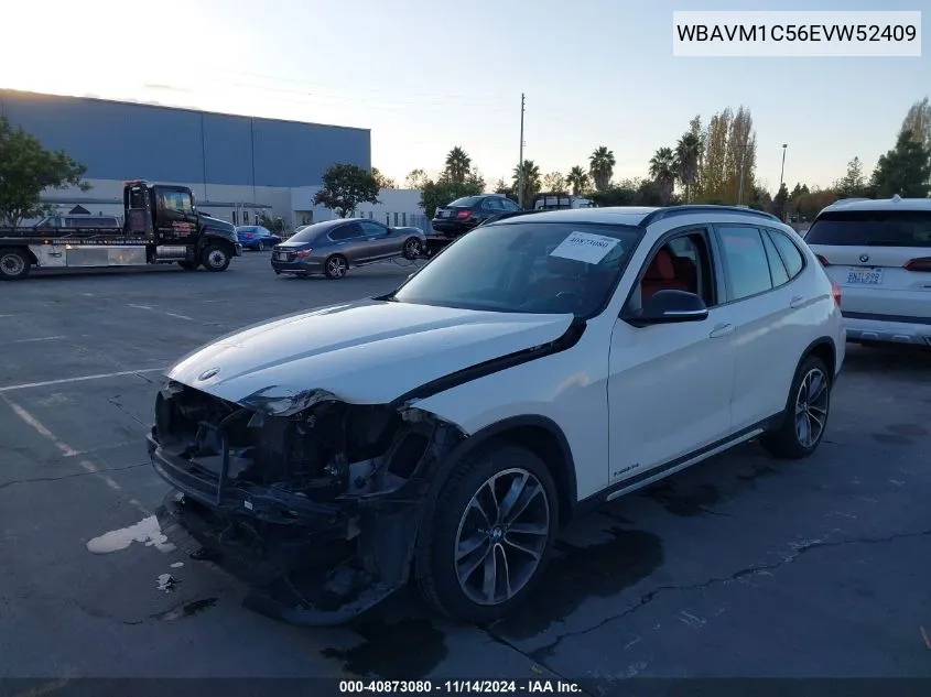 2014 BMW X1 Sdrive28I VIN: WBAVM1C56EVW52409 Lot: 40873080