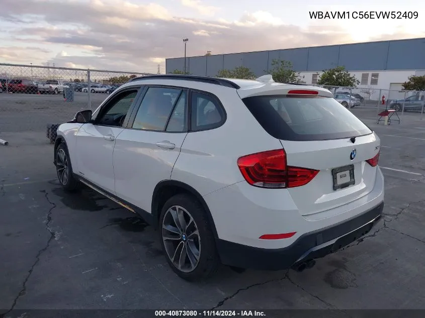 2014 BMW X1 Sdrive28I VIN: WBAVM1C56EVW52409 Lot: 40873080