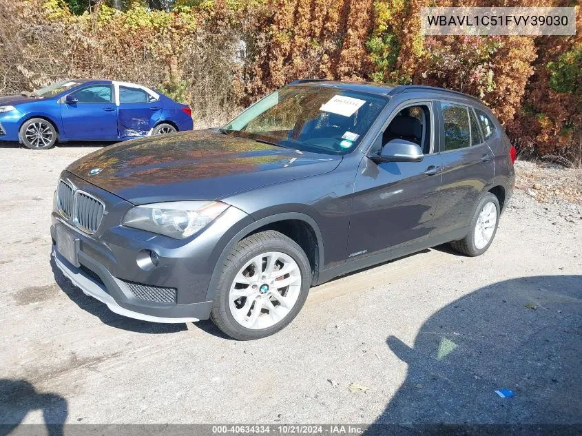 2015 BMW X1 xDrive28I VIN: WBAVL1C51FVY39030 Lot: 40634334