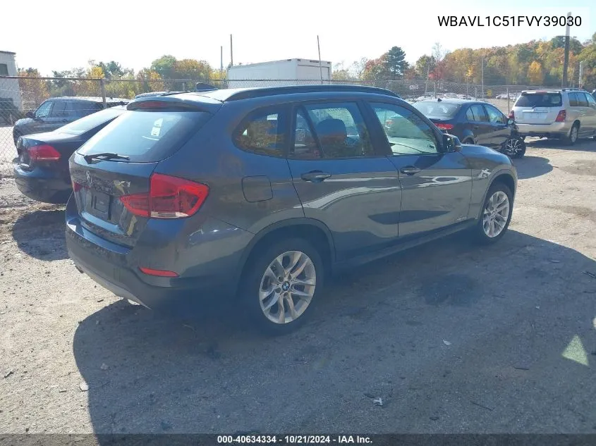 2015 BMW X1 xDrive28I VIN: WBAVL1C51FVY39030 Lot: 40634334