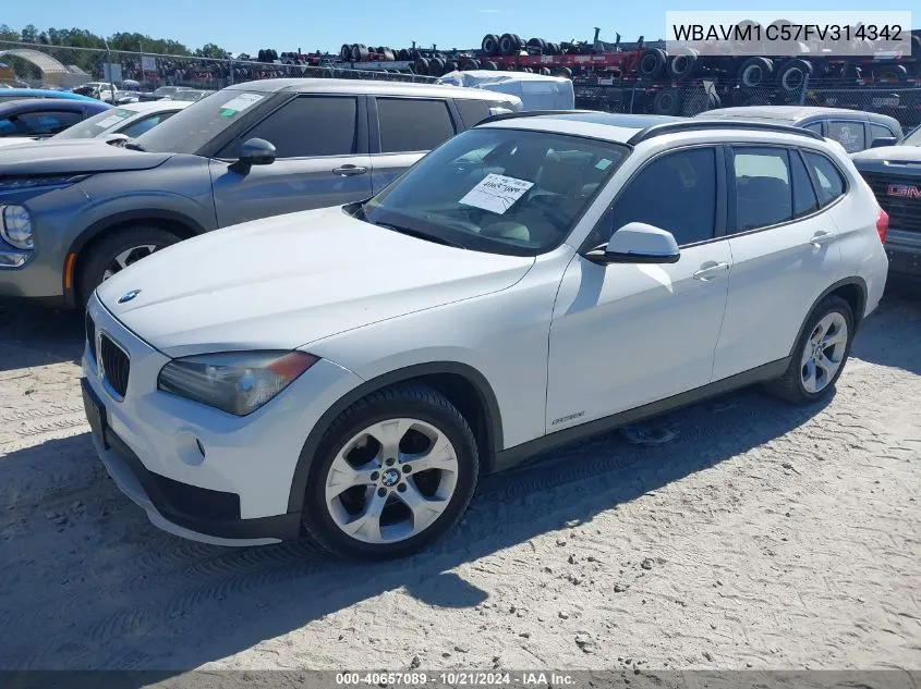 WBAVM1C57FV314342 2015 BMW X1 Sdrive28I