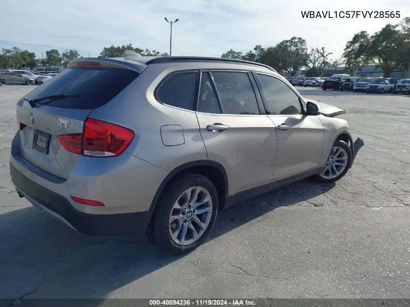 2015 BMW X1 xDrive28I VIN: WBAVL1C57FVY28565 Lot: 40894236