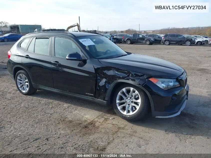 2015 BMW X1 xDrive28I VIN: WBAVL1C54FVY27034 Lot: 40907133