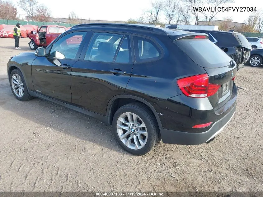 2015 BMW X1 xDrive28I VIN: WBAVL1C54FVY27034 Lot: 40907133