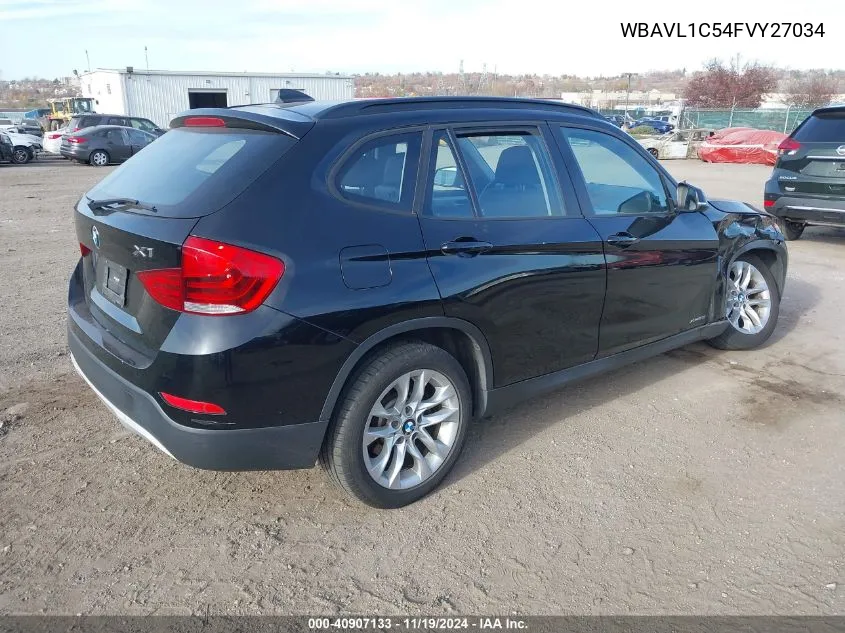 2015 BMW X1 xDrive28I VIN: WBAVL1C54FVY27034 Lot: 40907133