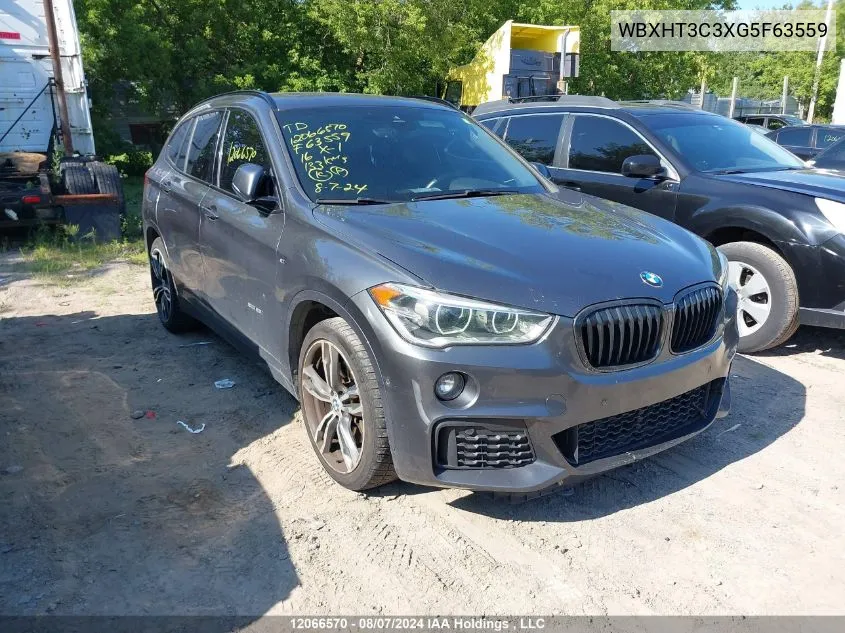 2016 BMW X1 VIN: WBXHT3C3XG5F63559 Lot: 12066570