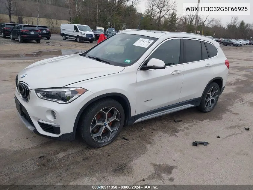 2016 BMW X1 xDrive28I VIN: WBXHT3C32G5F66925 Lot: 38911358