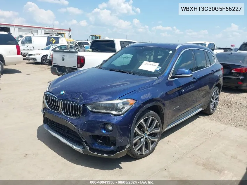 2016 BMW X1 xDrive28I VIN: WBXHT3C30G5F66227 Lot: 40041958