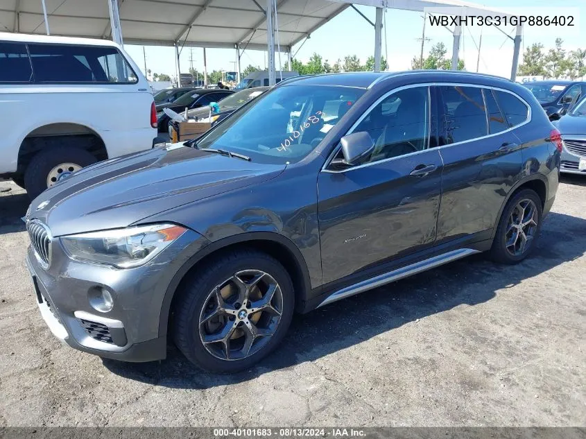 2016 BMW X1 xDrive28I VIN: WBXHT3C31GP886402 Lot: 40101683