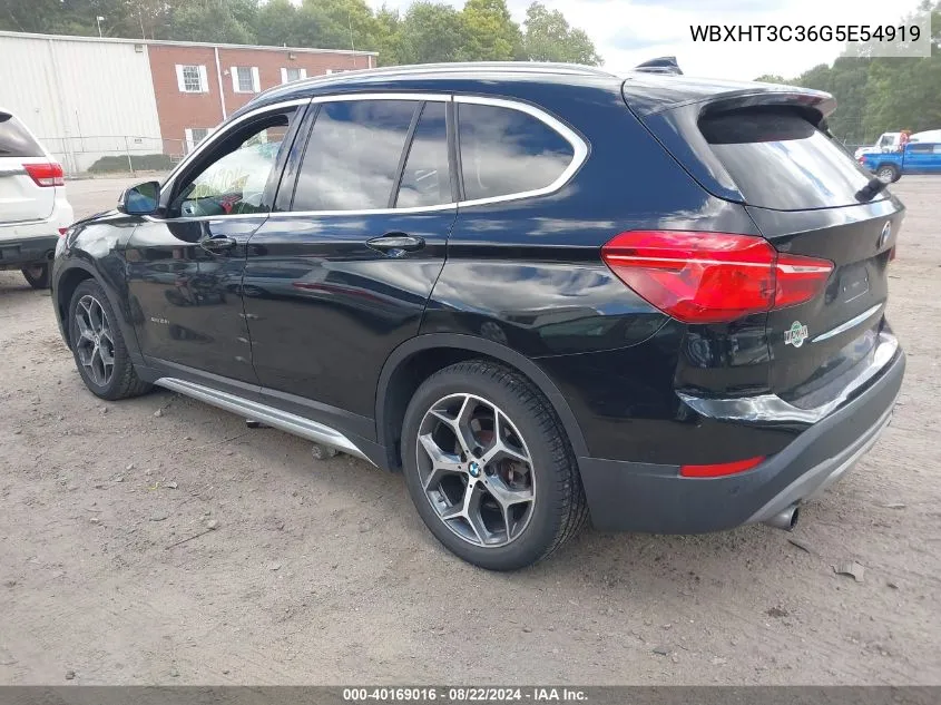 2016 BMW X1 xDrive28I VIN: WBXHT3C36G5E54919 Lot: 40169016