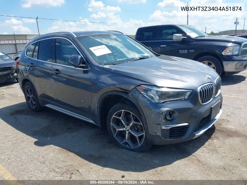 2016 BMW X1 xDrive28I VIN: WBXHT3Z34G4A51874 Lot: 40359284