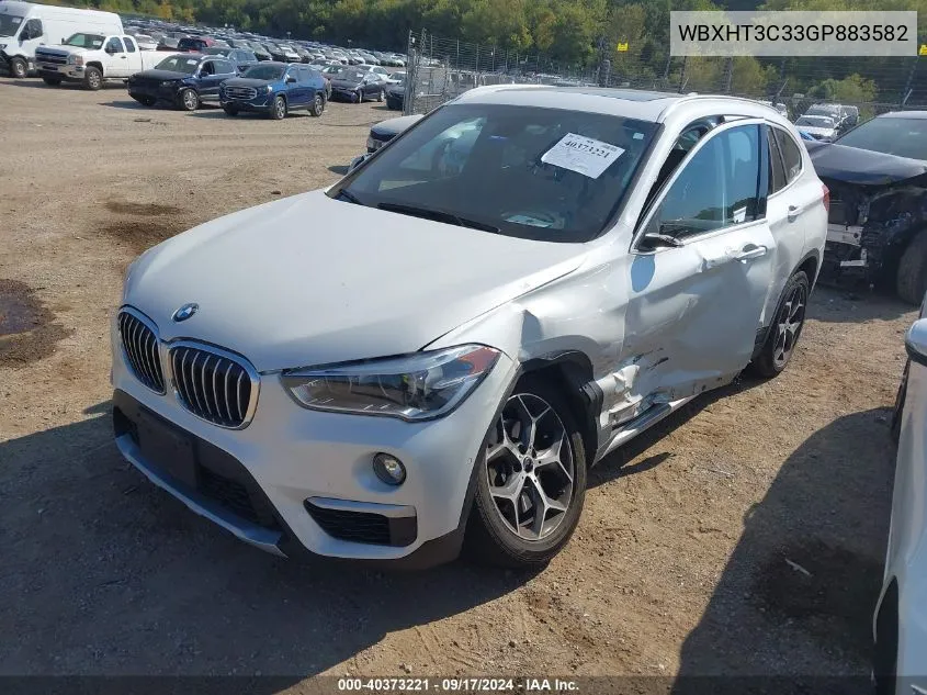 2016 BMW X1 xDrive28I VIN: WBXHT3C33GP883582 Lot: 40373221