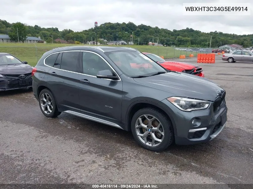 2016 BMW X1 xDrive28I VIN: WBXHT3C34G5E49914 Lot: 40416114