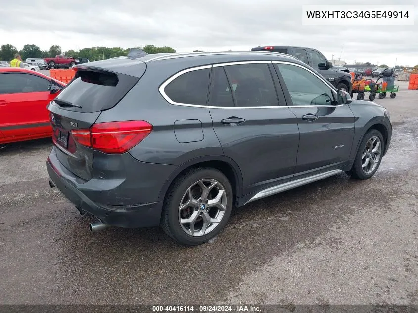 WBXHT3C34G5E49914 2016 BMW X1 xDrive28I