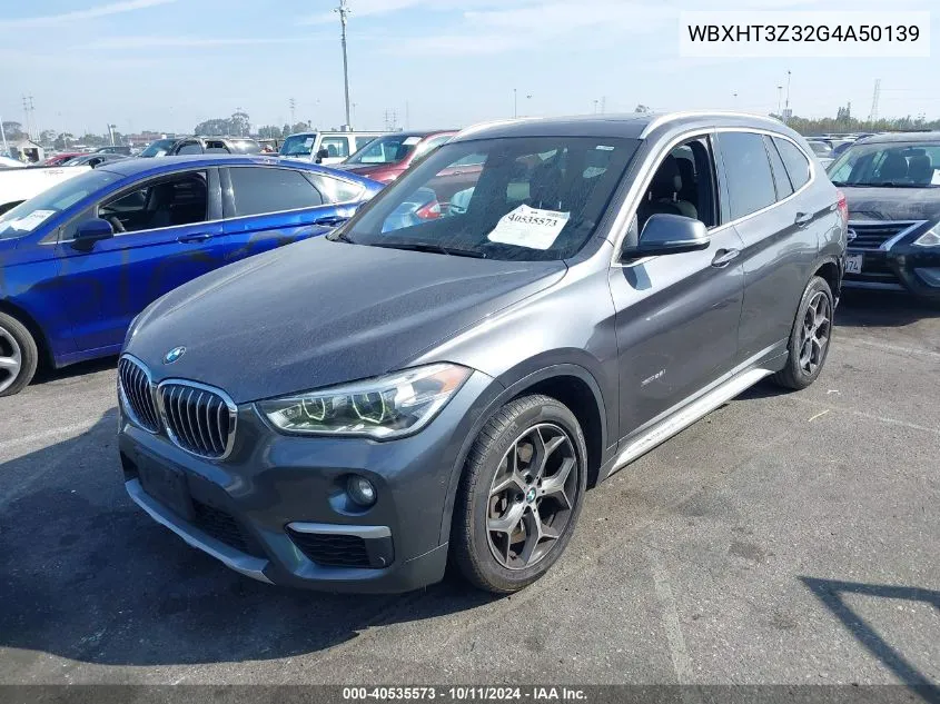 2016 BMW X1 xDrive28I VIN: WBXHT3Z32G4A50139 Lot: 40535573