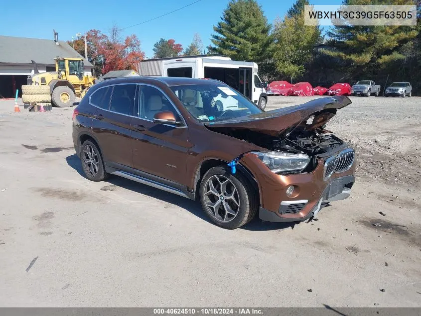 2016 BMW X1 xDrive28I VIN: WBXHT3C39G5F63505 Lot: 40624510