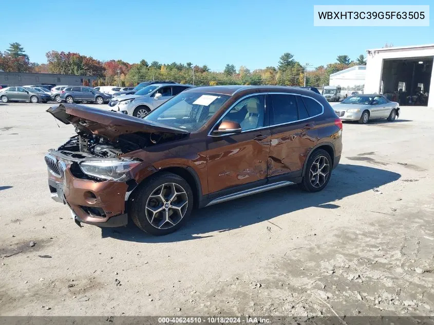 2016 BMW X1 xDrive28I VIN: WBXHT3C39G5F63505 Lot: 40624510