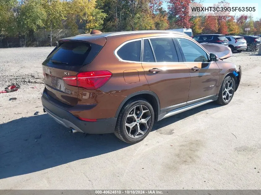 2016 BMW X1 xDrive28I VIN: WBXHT3C39G5F63505 Lot: 40624510