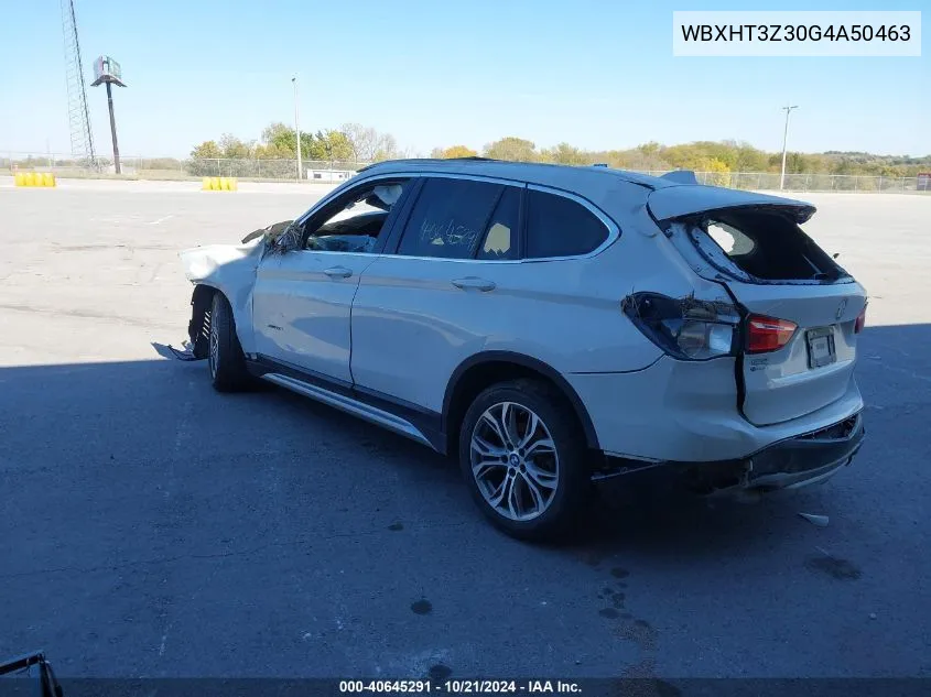 2016 BMW X1 xDrive28I VIN: WBXHT3Z30G4A50463 Lot: 40645291