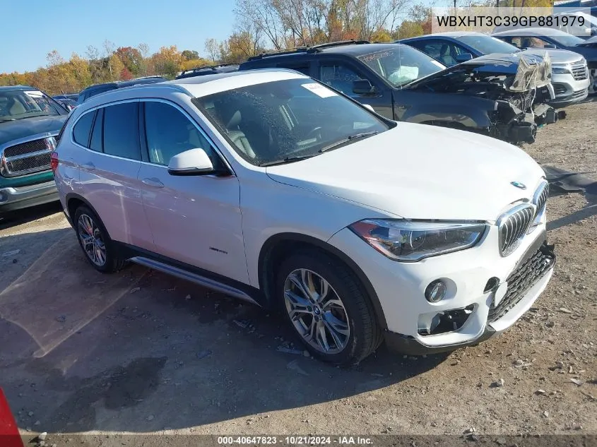 2016 BMW X1 xDrive28I VIN: WBXHT3C39GP881979 Lot: 40647823