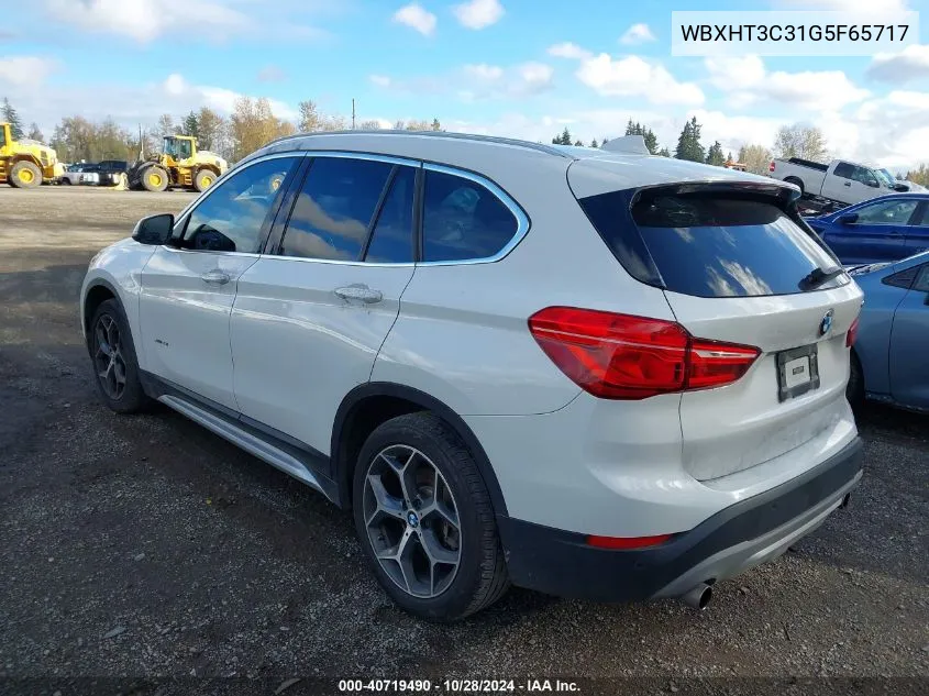 2016 BMW X1 xDrive28I VIN: WBXHT3C31G5F65717 Lot: 40719490