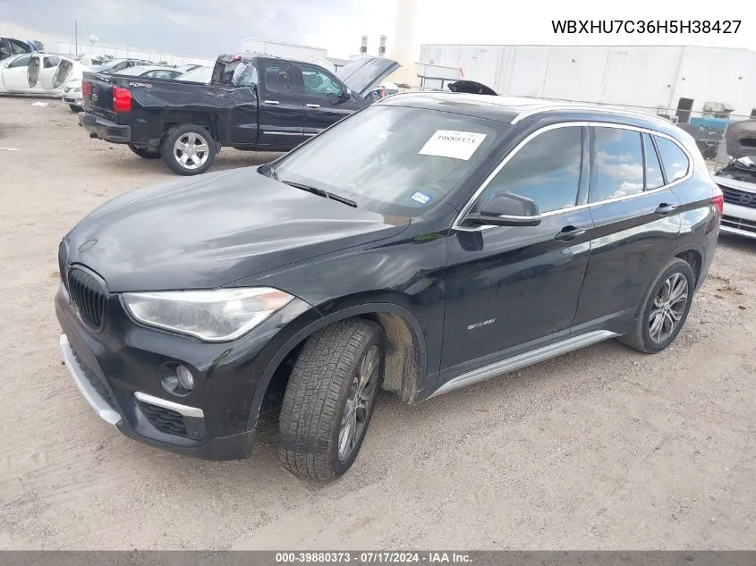 2017 BMW X1 Sdrive28I VIN: WBXHU7C36H5H38427 Lot: 39880373