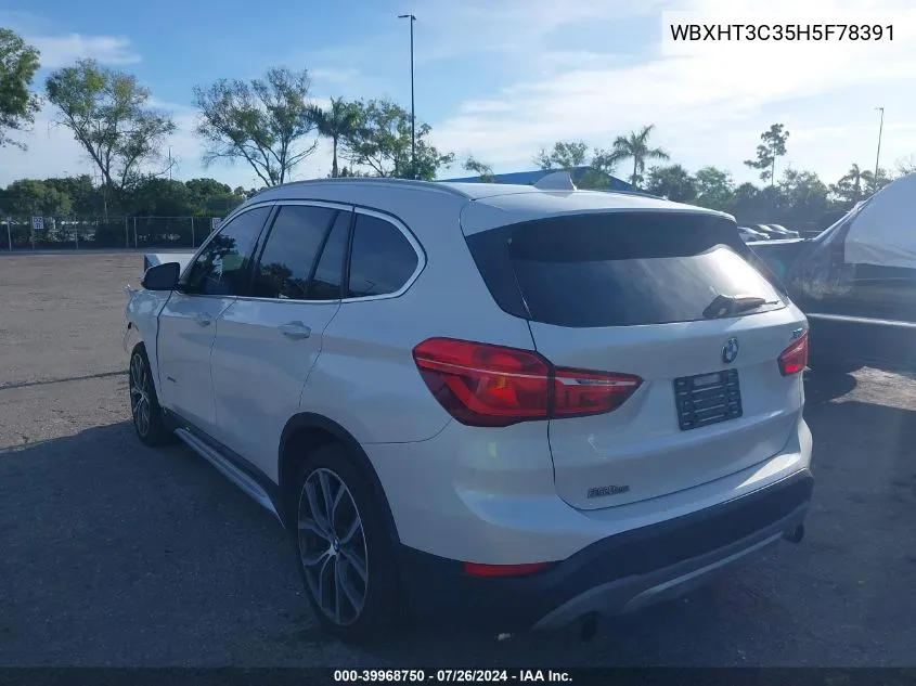 2017 BMW X1 xDrive28I VIN: WBXHT3C35H5F78391 Lot: 39968750