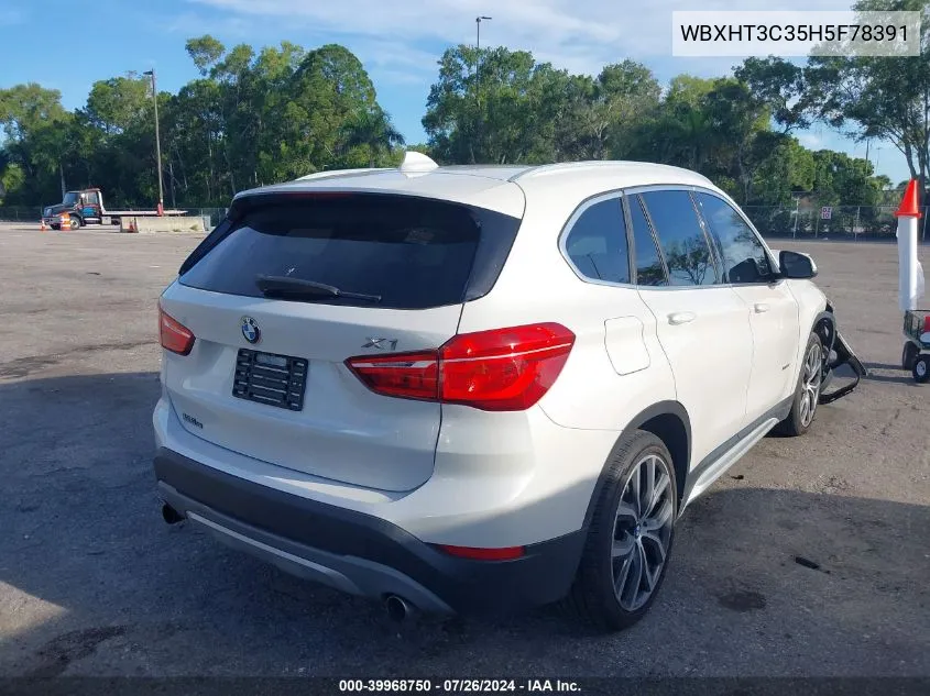 2017 BMW X1 xDrive28I VIN: WBXHT3C35H5F78391 Lot: 39968750