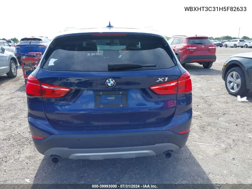 2017 BMW X1 xDrive28I VIN: WBXHT3C31H5F82633 Lot: 39993000