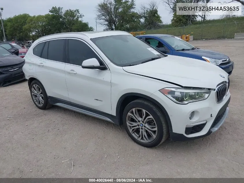 2017 BMW X1 xDrive28I VIN: WBXHT3Z35H4A53635 Lot: 40026440