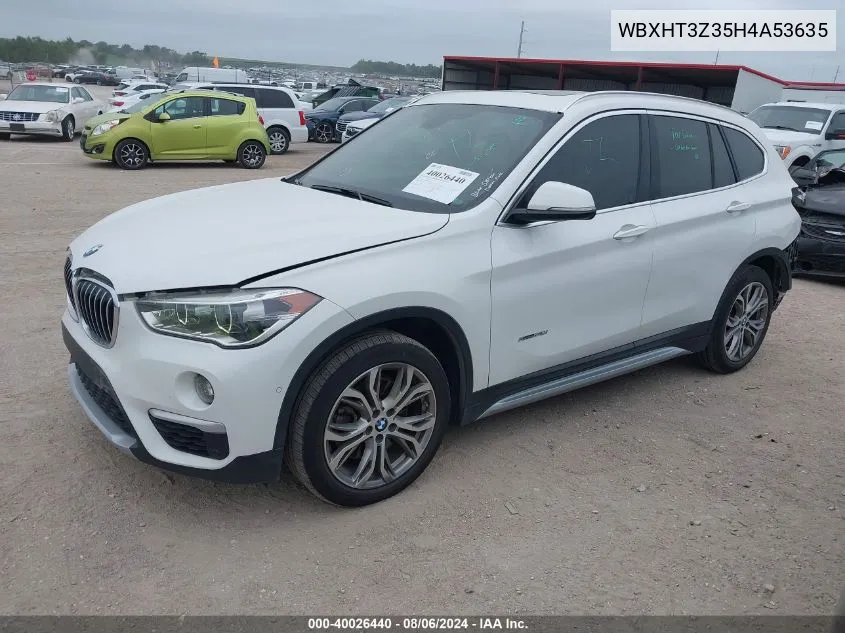 WBXHT3Z35H4A53635 2017 BMW X1 xDrive28I