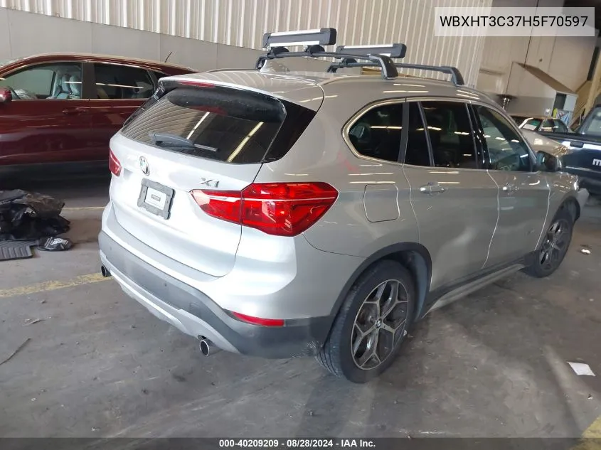 2017 BMW X1 xDrive28I VIN: WBXHT3C37H5F70597 Lot: 40209209