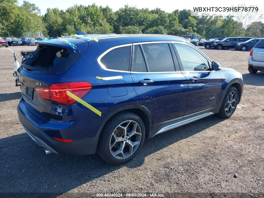 2017 BMW X1 xDrive28I VIN: WBXHT3C39H5F78779 Lot: 40240324