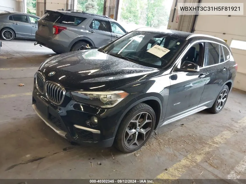 2017 BMW X1 xDrive28I VIN: WBXHT3C31H5F81921 Lot: 40302345