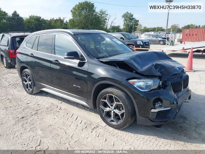 2017 BMW X1 Sdrive28I VIN: WBXHU7C39H5H33870 Lot: 40395802