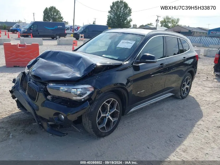 2017 BMW X1 Sdrive28I VIN: WBXHU7C39H5H33870 Lot: 40395802