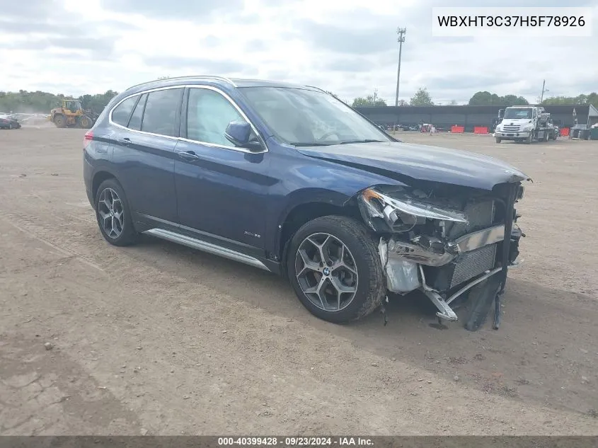 2017 BMW X1 xDrive28I VIN: WBXHT3C37H5F78926 Lot: 40399428