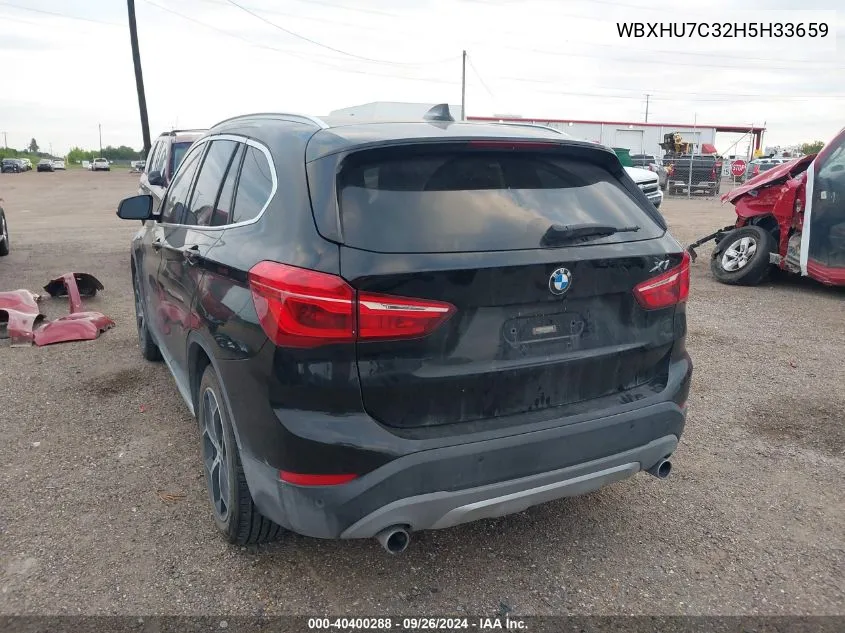 2017 BMW X1 Sdrive28I VIN: WBXHU7C32H5H33659 Lot: 40400288